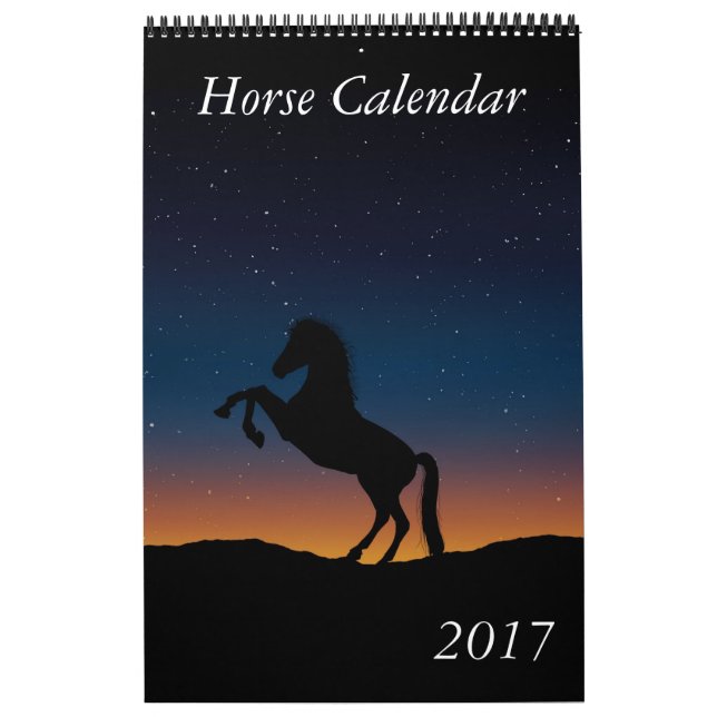 Hästkalender 2017 kalender (Omslag)