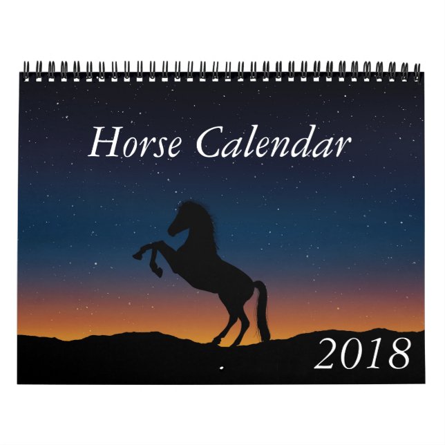 Hästkalender 2018 kalender (Omslag)