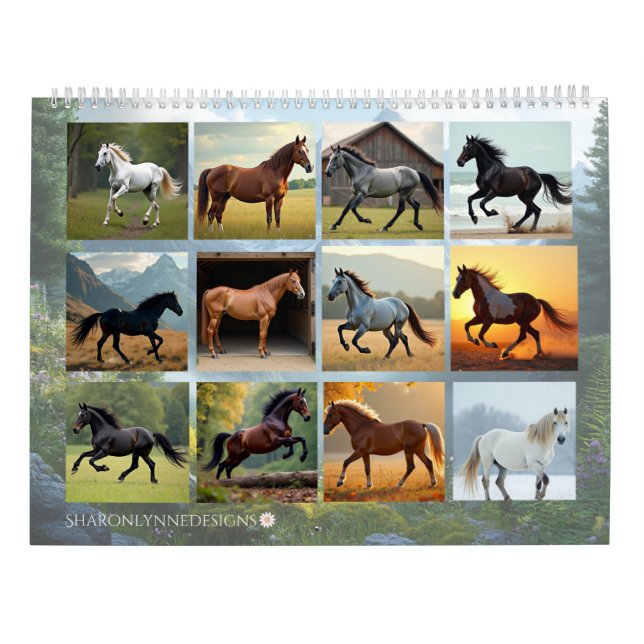 Hästkalender, År för hästen Kalender (Baksida)