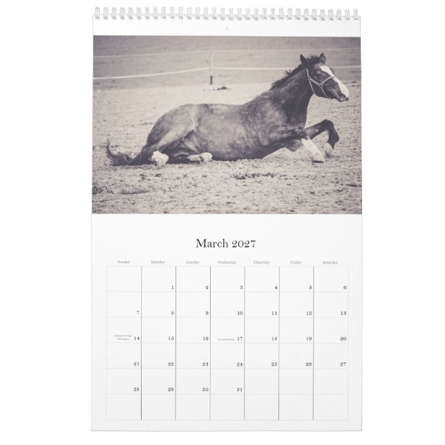 Hästkalender... Kalender (Mar 2027)
