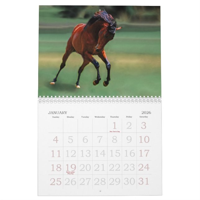 Hästkalender Kalender (Jan 2026)