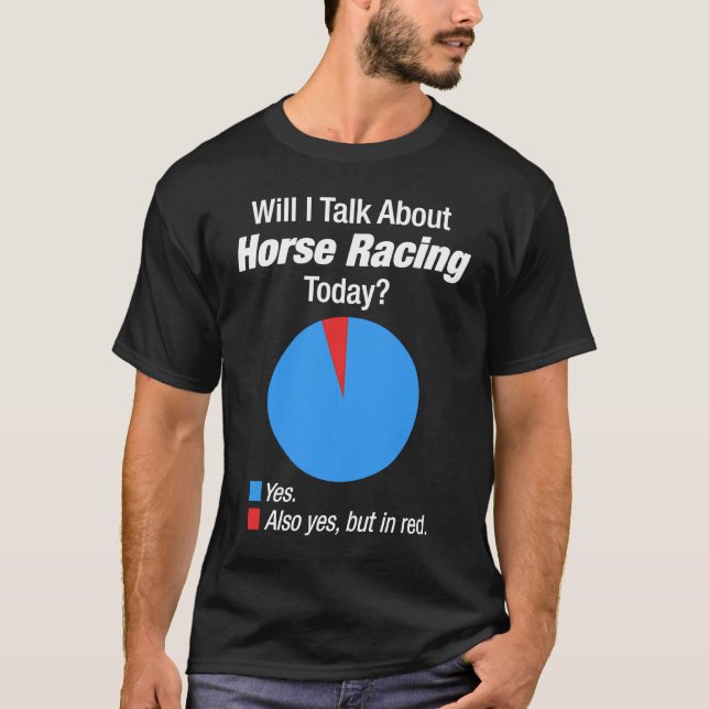Hästkapplöpning  Besatt T Shirt (Framsida)