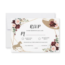 Hästkapplöpning Derby Bröllopsdusch Svarsbrev