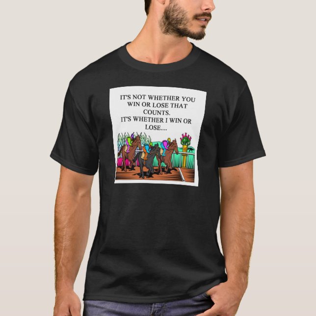 hästkapplöpning derby t-shirt (Framsida)