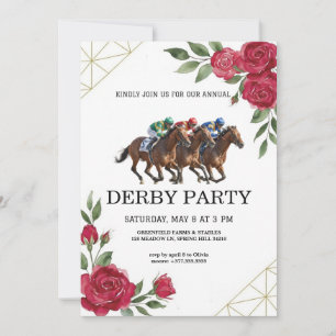 Hästkapplöpning Derbyfest Vintage Inbjudan 2026