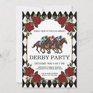 Hästkapplöpning Derbyfest Vintage Inbjudan 2026