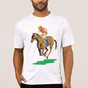 Hästkapplöpning Jockey Galopperande T Shirt
