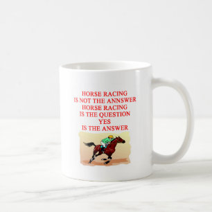 hästkapplöpning kaffemugg