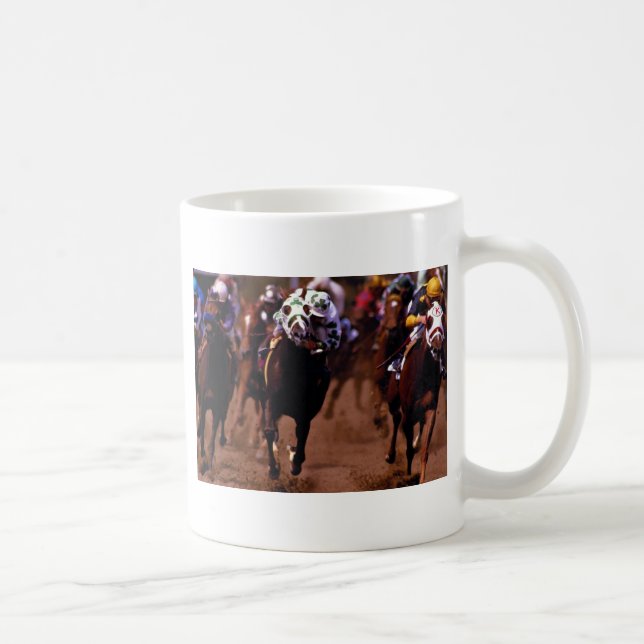 Hästkapplöpning Kaffemugg (Höger)