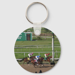 Hästkapplöpning Keychain Nyckelring