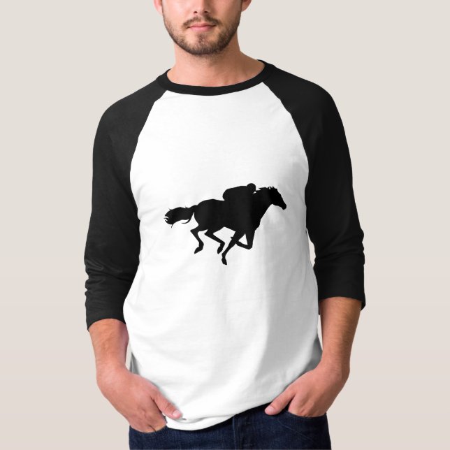 Hästkapplöpning T Shirt (Framsida)