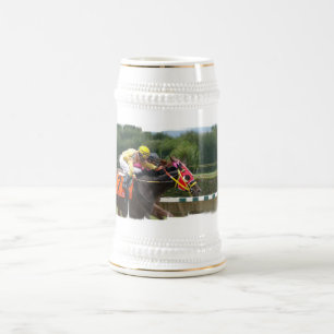 Hästkapplöpningfullföljandeöl Stein Sejdel