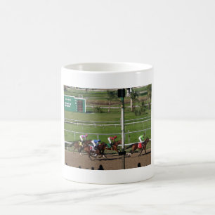 Hästkapplöpningkaffemugg Kaffemugg