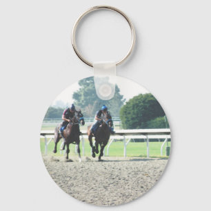 Hästkapplöpningkeychain Nyckelring