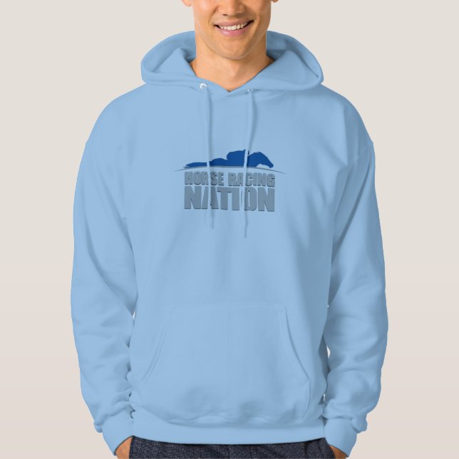Hästkapplöpningnationmanar Hoodie (Framsida)