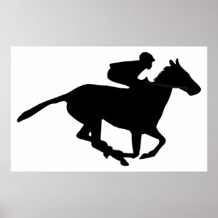 HästkapplöpningPictogram Poster