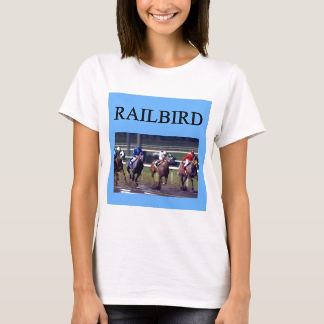 Hästkapplöpningrailbird Tee Shirt (Framsida)