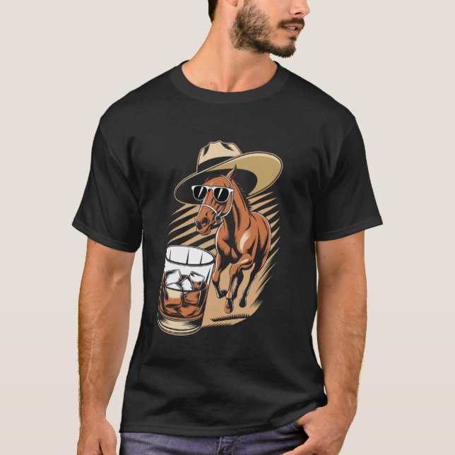 Hästkapplöpningsdag älskare t shirt (Framsida)