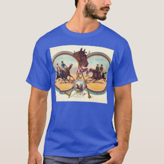 Hästkapplöpningsstartgrind familj t shirt