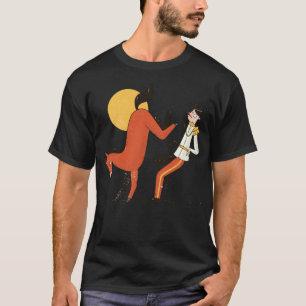 Hästkickande prins-häst sparkar lustig häst sabrin t shirt