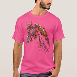 Hästkonst Hästmotiv Häst Ridning Djur Häst T Shirt