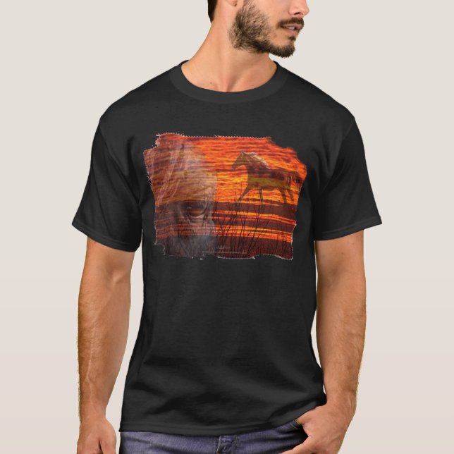 Hästkonst:   Löpeld Tee Shirt (Framsida)