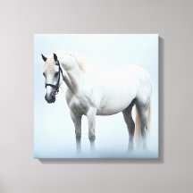 Hästkonst på duk: högkvalitativ Giclee