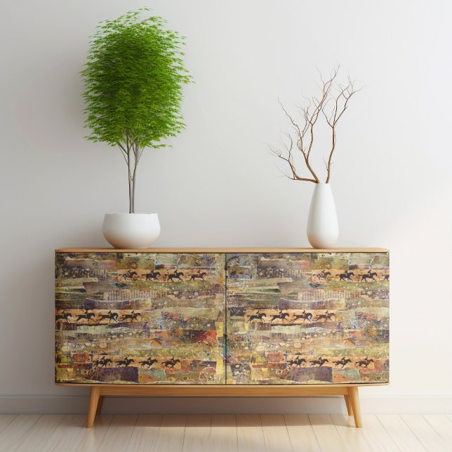 Hästkonst Poster eller avböjer Papper (Example in use, the poster could look different on your furniture)