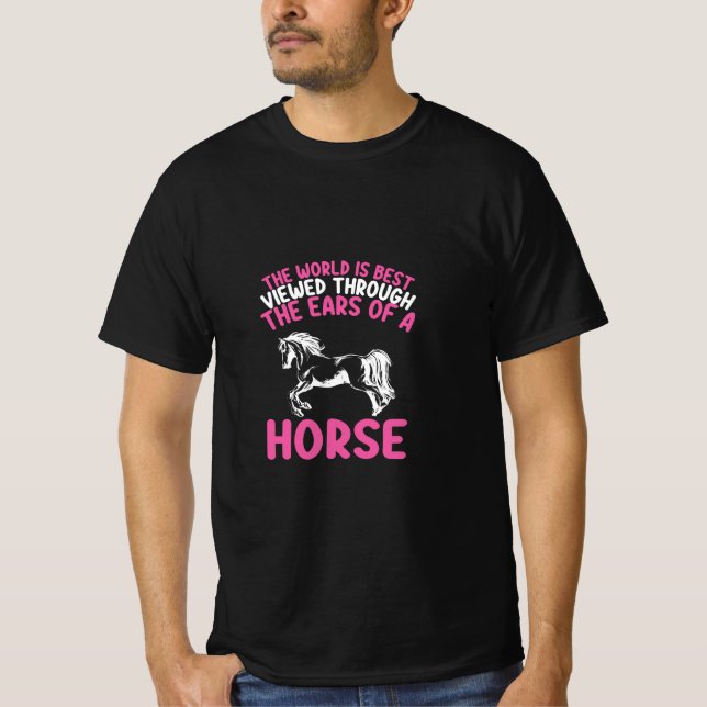 Hästkonsten är världens bästa. t shirt (Framsida)