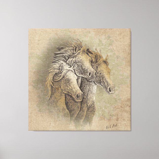 Hästkonsten Canvastryck (Framsida)