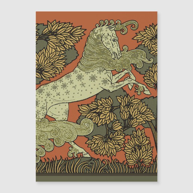 Hästkonsthantverk Art nouveau (Framsida)