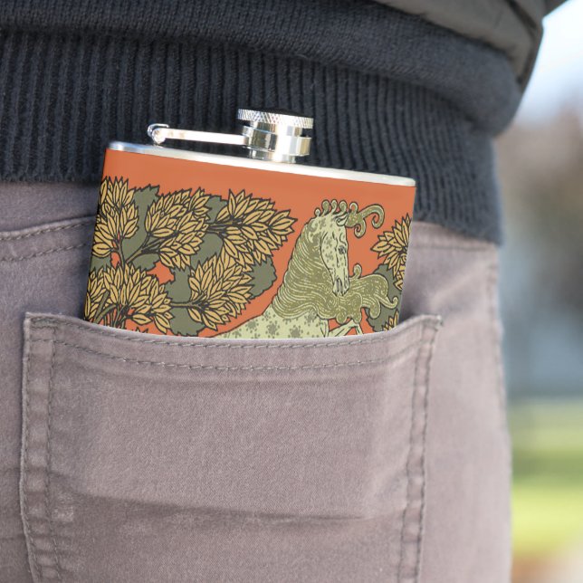 Hästkonsthantverk Art nouveau Fickplunta (In Situ)