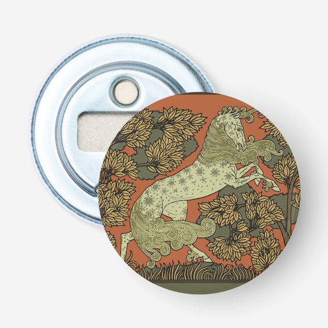 Hästkonsthantverk Art nouveau Flasköppnare (Framsidan)