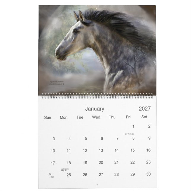 Hästkonstkalender 2011 kalender (Jan 2027)