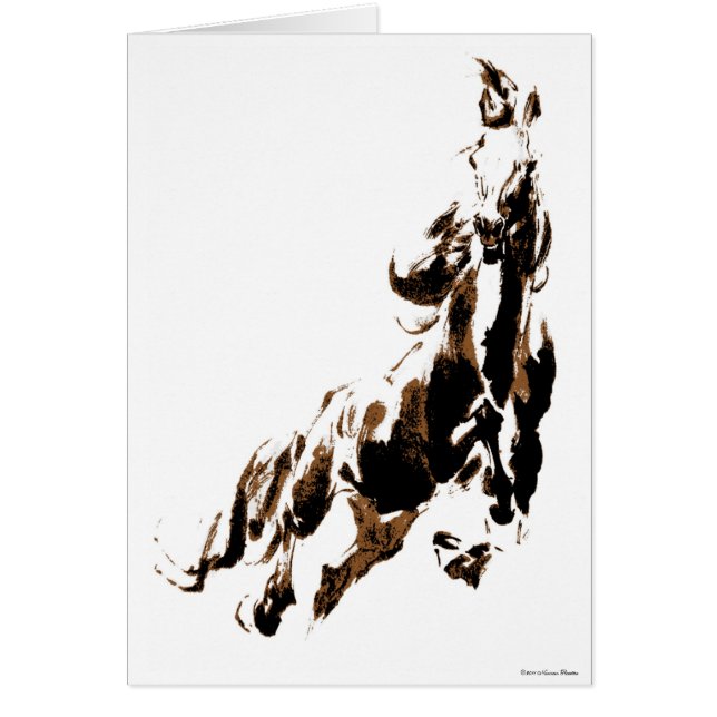 Hästkort Hälsningskort (Framsidan)