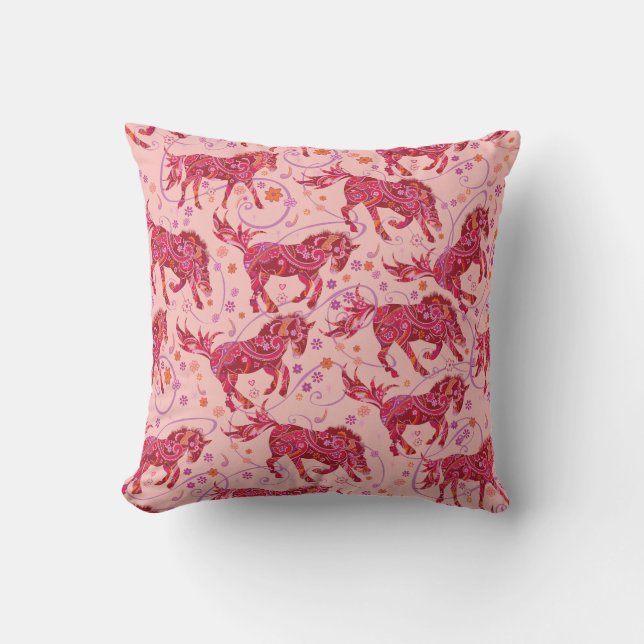 Hästkudde, med roligtens rättvisa marscher. kudde (Framsida)