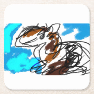 Hästlover Underlägg Papper Kvadrat