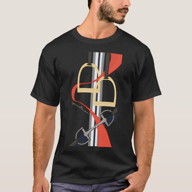 hästlyxskjorta, häst arabian t shirt (Framsida)