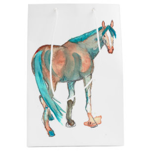 Hästmålning av Abstrakten Equestrian Watercolor