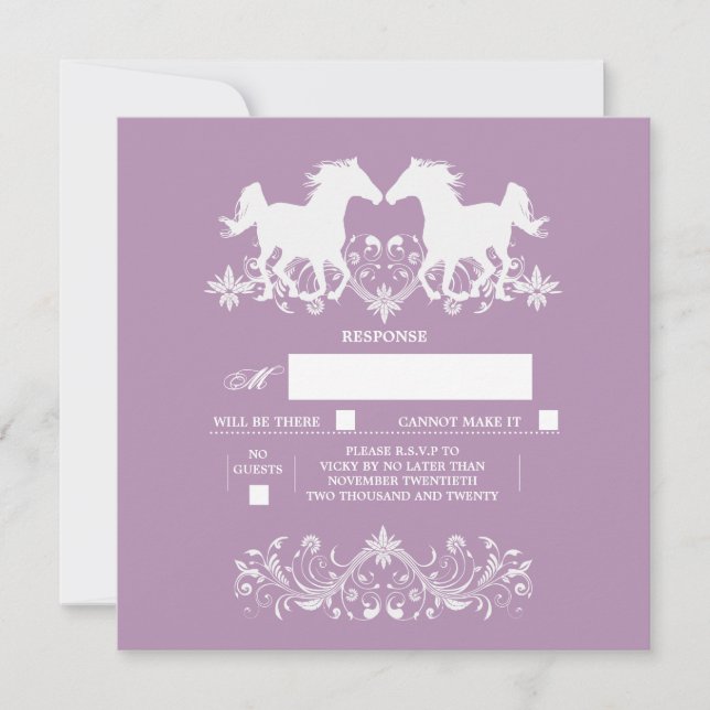 Hästmoderna silhuettetiska blommigtar (Framsida)