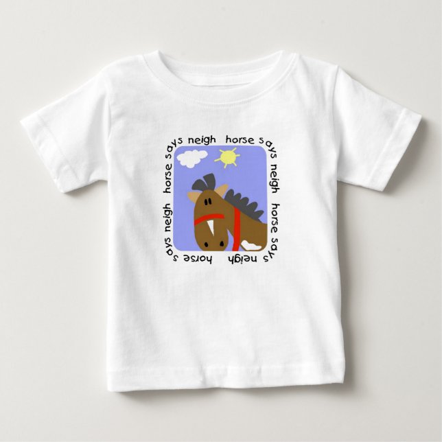 Hästnågot att säga gnäggar Tshirts och gåvor (Framsida)