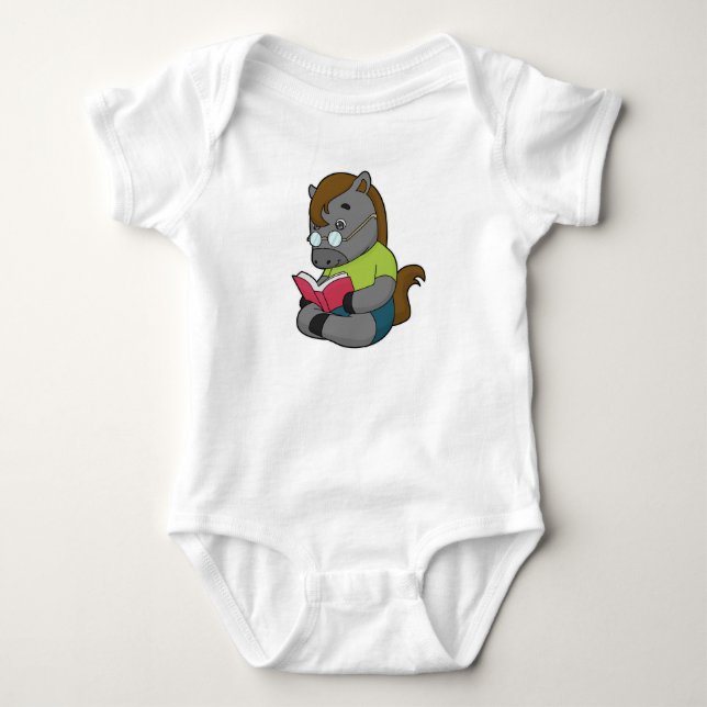 Hästnördglasögon T Shirt (Framsida)