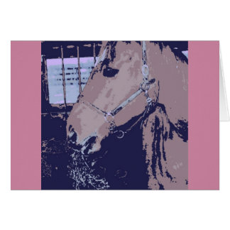 Hästpapp Hälsningskort