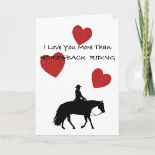 Hästpersonvalentin Helgkort