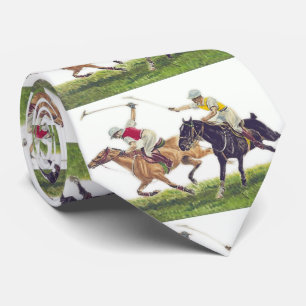 Hästpolo-spelare Skriv ut text Slips