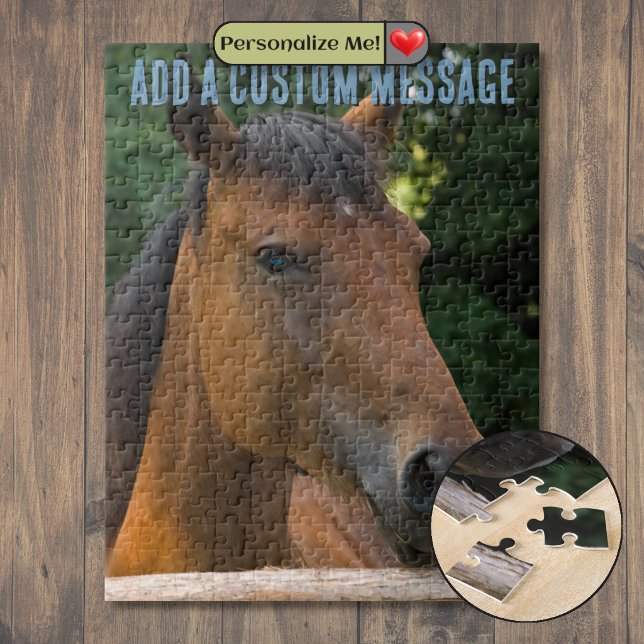 Hästporträtt Pussel (Horse Portrait Jigsaw Puzzle)