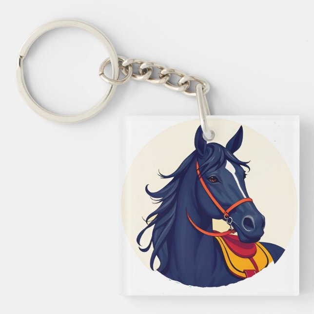 🖤 Hästporträttgåva för equestrian stil 🖤 (Framsidan)