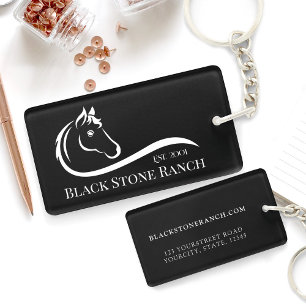 Hästranch logotyp equestrian branding adress