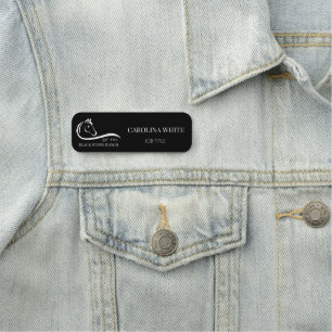 Hästranch logotyp equestrian branding adress namnbricka