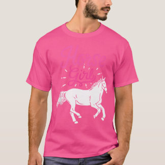 Hästridande Flickor T Shirt